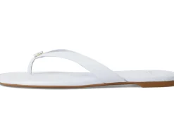 Spade Flower Smooth Leather Flip-Flop