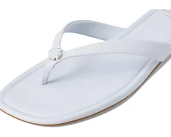 Spade Flower Smooth Leather Flip-Flop