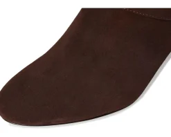 Spade Flower Suede Heeled Ankle Bootie