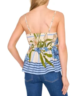 Spaghetti Strap Floral Printed Top