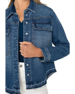 Split Back Denim Shirt Jacket