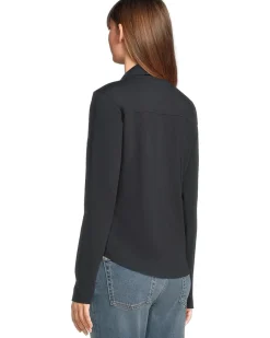 Split Collar Button-Down