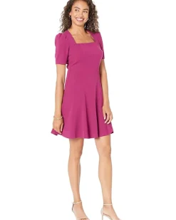 Square Neck Scuba Crepe Mini Dress