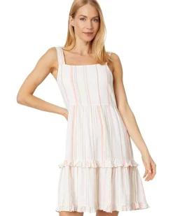 Square Neck Tiered Short Dress