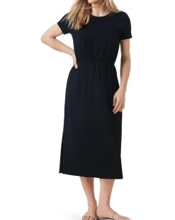 SS Side Slit Midi Dress