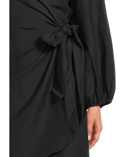 Stamped Lucia Wrap Dress