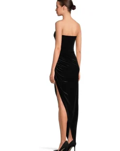 Strapless Side Drape Gown