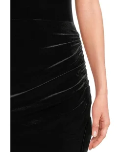 Strapless Side Drape Gown