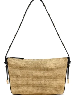 Straw Leather Sun Stud Shoulder