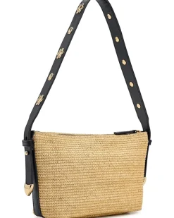 Straw Leather Sun Stud Shoulder