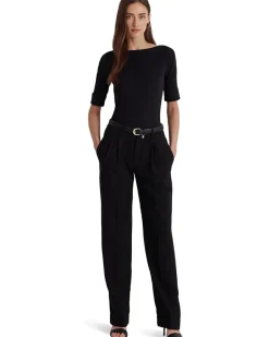 Stretch Cotton Boatneck Top