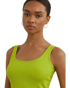 Stretch Cotton Tank Top