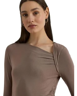 Stretch Jersey Asymmetrical Top