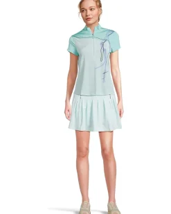 Strike Print Short Sleeve Top