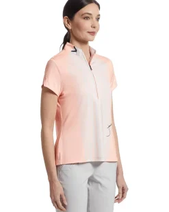 Stripe Hype Short Sleeve Top