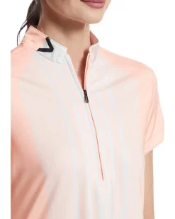 Stripe Hype Short Sleeve Top