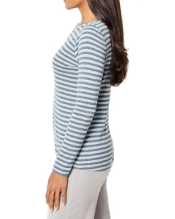 Striped Bracelet Sleeve Boat Tee