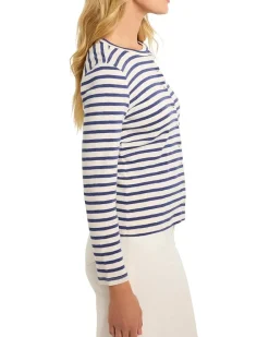 Striped Snap Front Cardigan
