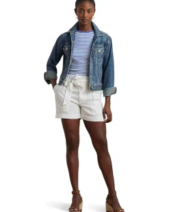 Striped Stretch Cotton Crewneck Tee