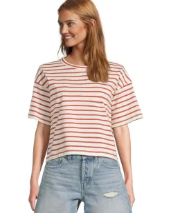 Structured Boxy Tee Stripe