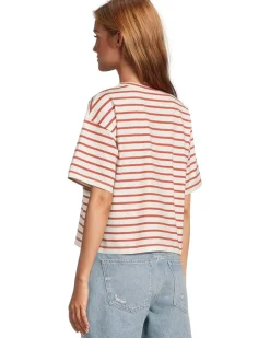 Structured Boxy Tee Stripe