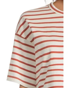 Structured Boxy Tee Stripe