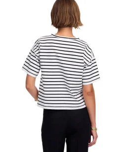 Structured Boxy Tee Stripe
