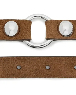Suede Large Stud Belt