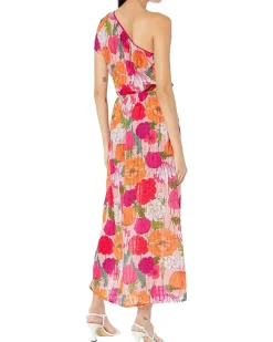 Sunny Bloom One Shoulder Maxi