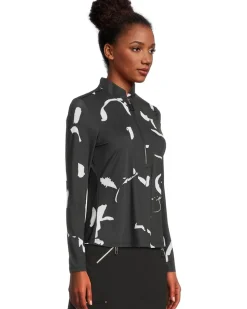 Sunsense Andalouse Print Long Sleeve 1/4 Zip Sun Protection Top