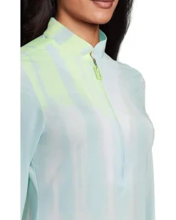 Sunsense Kinetic Print Long Sleeve 1/4 Zip Sun Protection Top