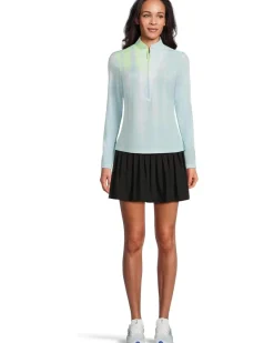 Sunsense Kinetic Print Long Sleeve 1/4 Zip Sun Protection Top