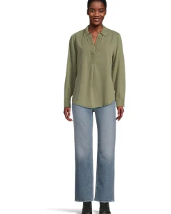 Sunwashed Twill Embroidered Popover