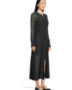 Suzy Dress - Viscose Clip Dot Jacquard