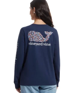 Tailgating Icons Whale Fill Long-sleeve Pocket Tee