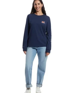 Tailgating Icons Whale Fill Long-sleeve Pocket Tee