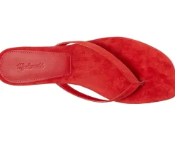 Tamia Heeled Thong Sandals - Suede