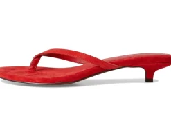 Tamia Heeled Thong Sandals - Suede