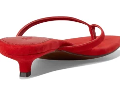 Tamia Heeled Thong Sandals - Suede