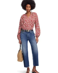 Tara Top - Printed Cotton Viscose Voile