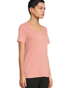 TENCEL ™ Fiber Series Relaxed Fit Short-Sleeve Vneck T-Shirt