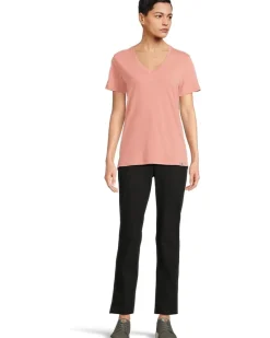 TENCEL ™ Fiber Series Relaxed Fit Short-Sleeve Vneck T-Shirt