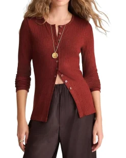Texture Mock Neck Cardigan