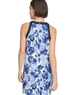 Textured Halter Shift Dress