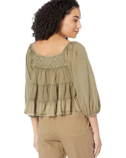 Textured Long Sleeve Top