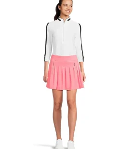 Textured Ottoman 3/4 Sleeve 1/4 Zip Top