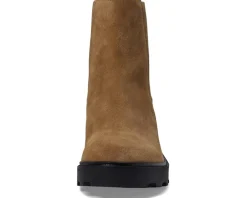 The Gwenda Platform Ankle Boot in Suede