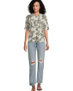 The Janie Favorite Fitted Elbow Sleeve Tee- Sydnee