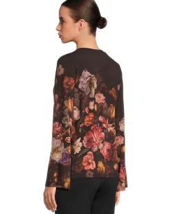 The Janie Favorite Flare Sleeve Crew Neck