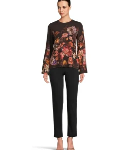 The Janie Favorite Flare Sleeve Crew Neck